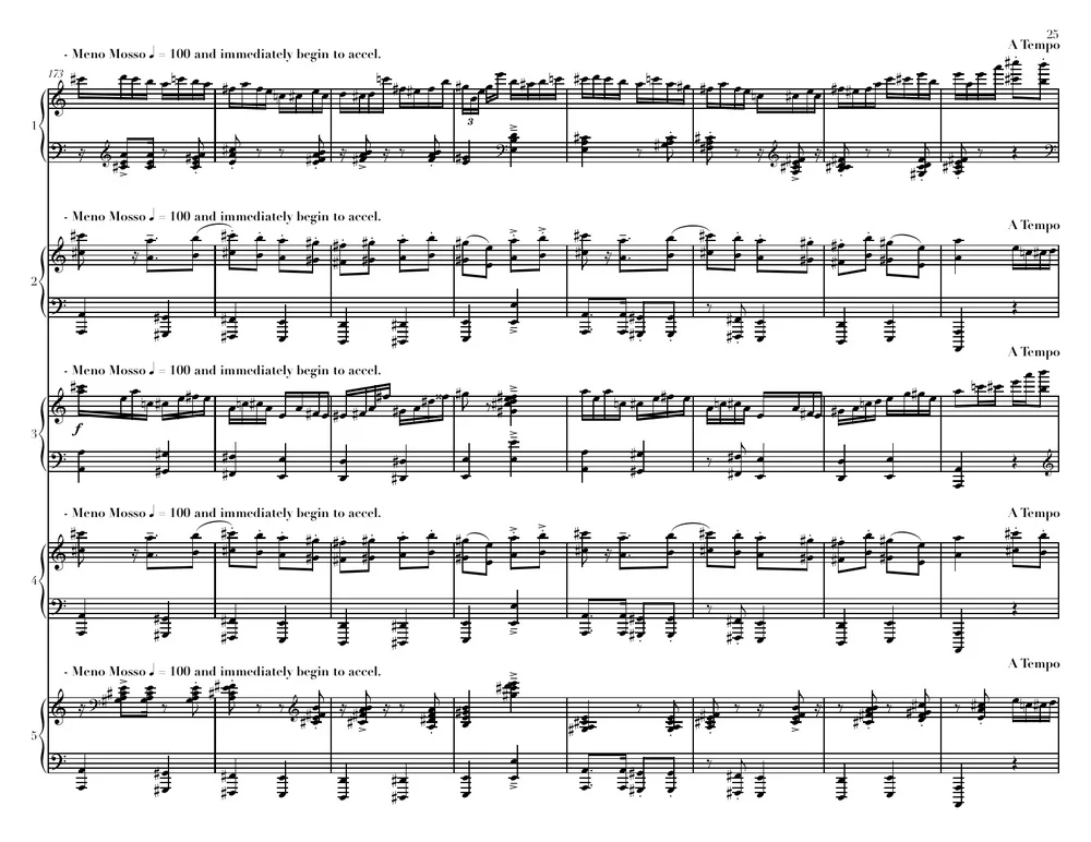 Mozart: Ragtime (5 pianos) — Anderson & Roe Piano Duo